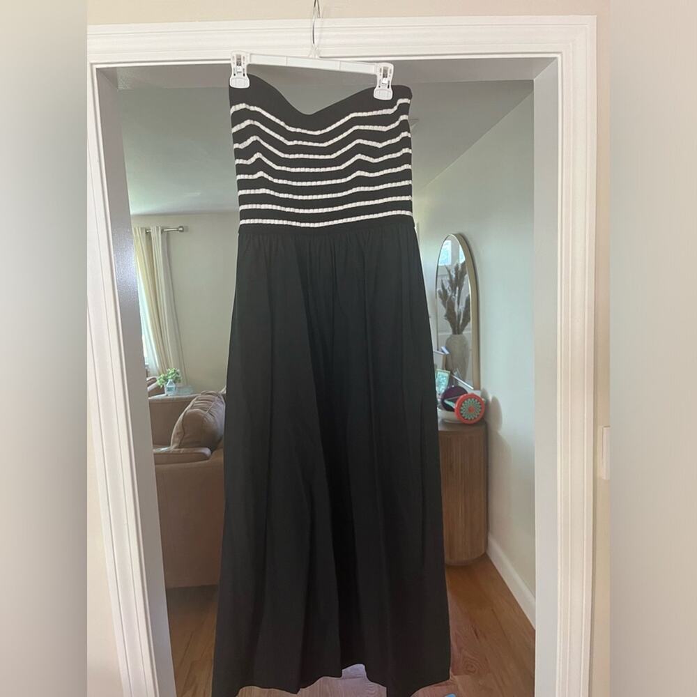 Universal Thread Black and White Strapless Dress - Picture 5 of 8